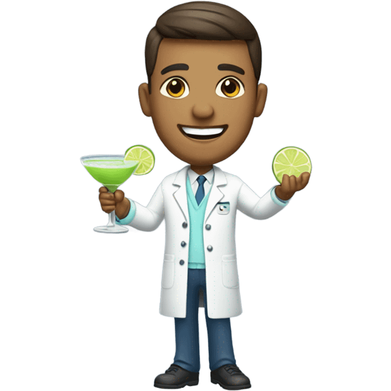 Dentist drinking margaritas  emoji