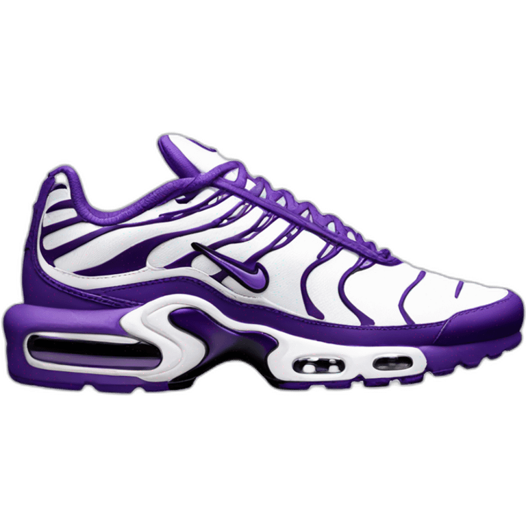 Nike Air max tn white and purple emoji