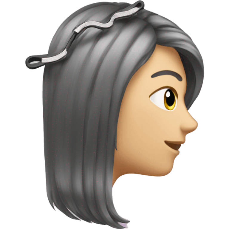 Hair clip emoji