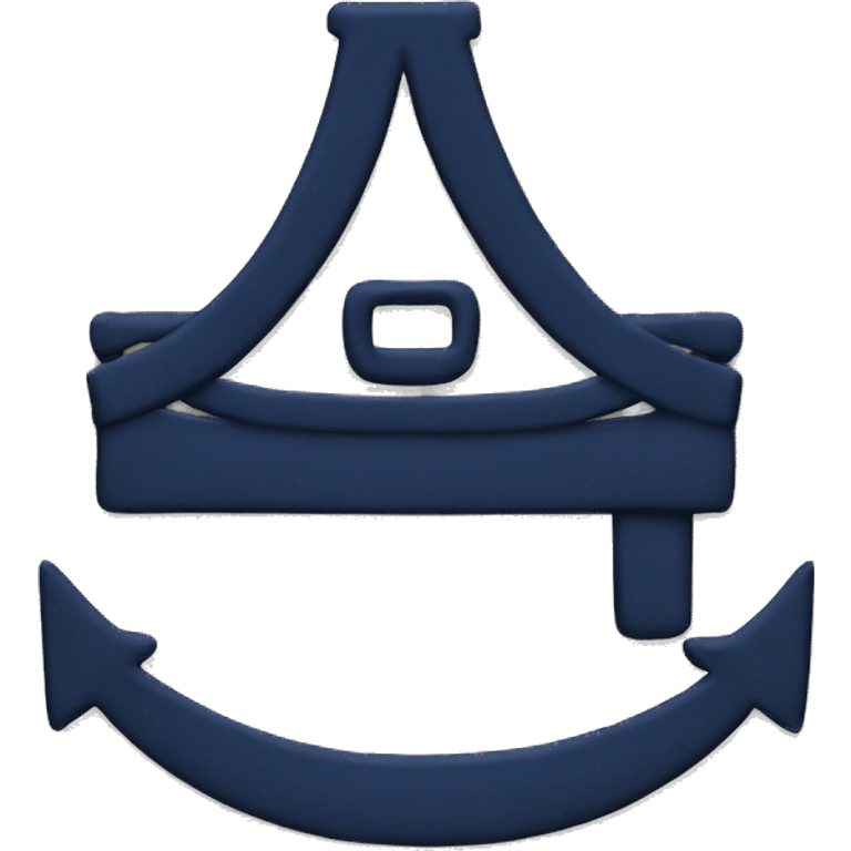 A Navy letter  emoji