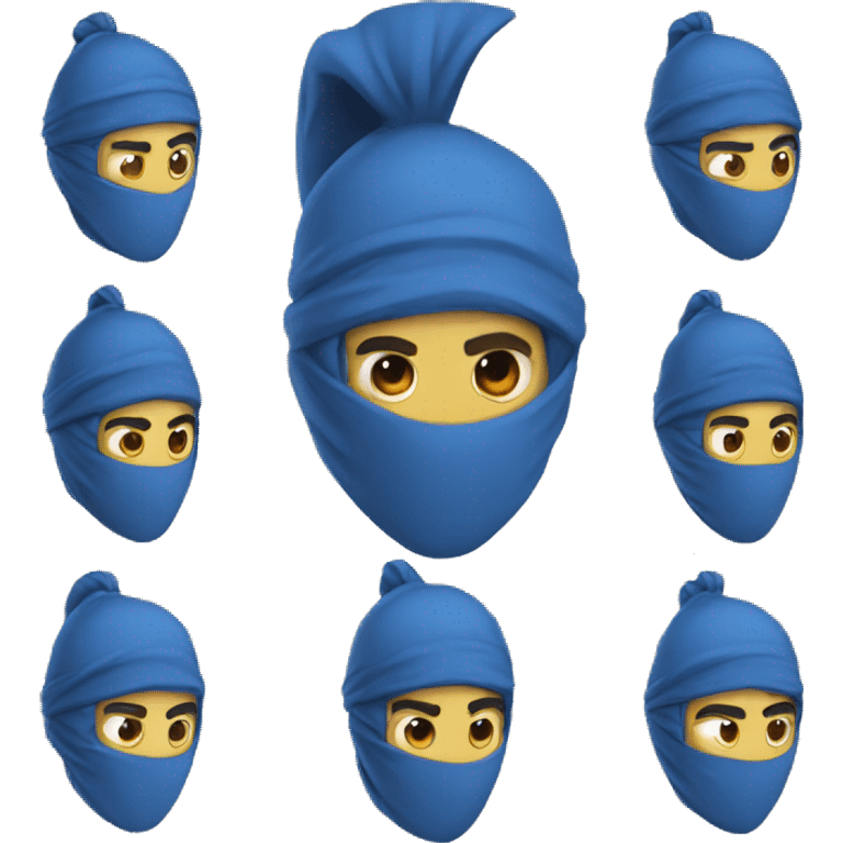 Blue Ninja Samurao emoji