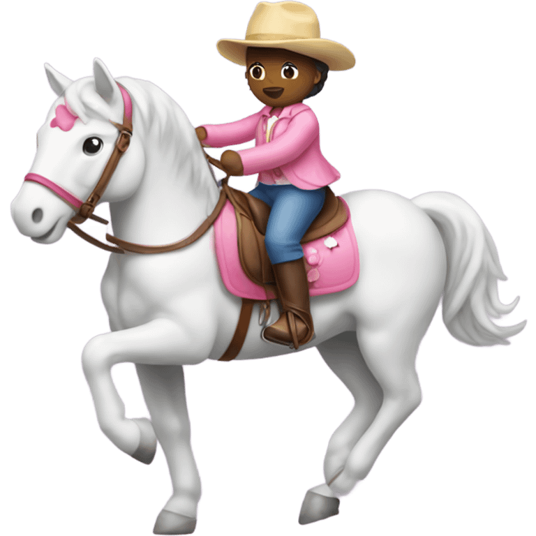 Hello Kitty riding a horse emoji