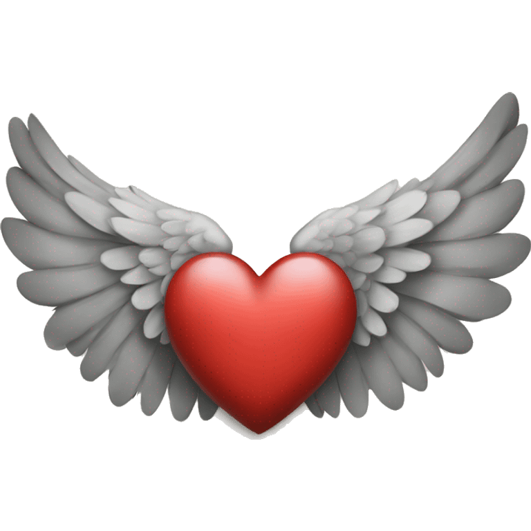 A heart with wings emoji