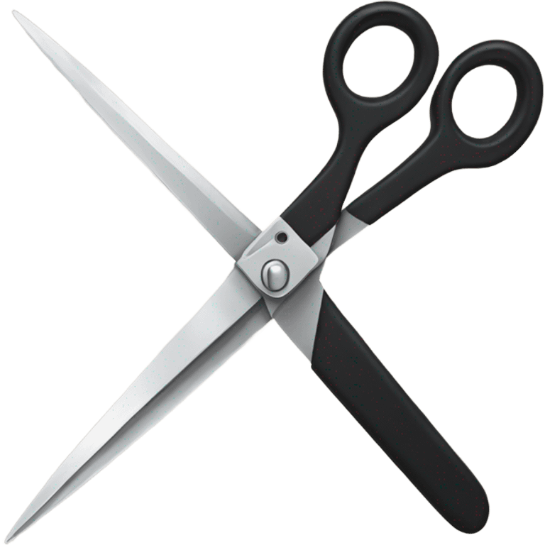 Scissors with black and longer blades emoji