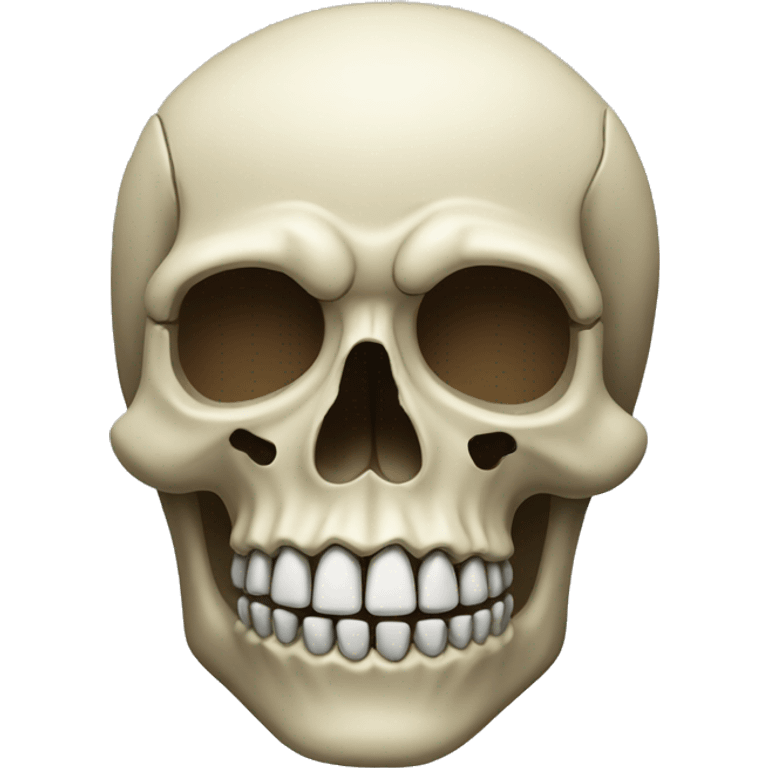 skull with enormous feet emoji