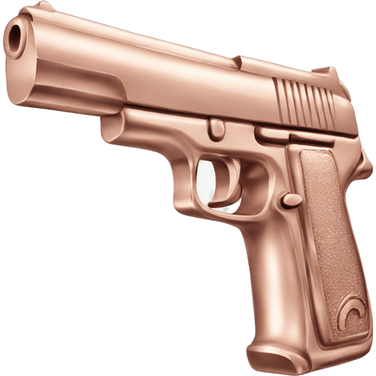 Rose gold gun emoji