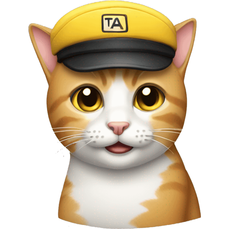 cat drive taxi emoji