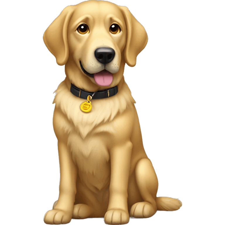 Golden service dog emoji