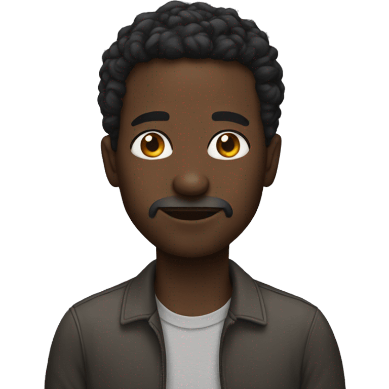 black man emoji