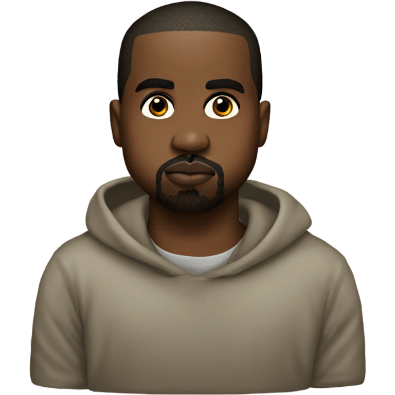 kanye west with kissy lips emoji