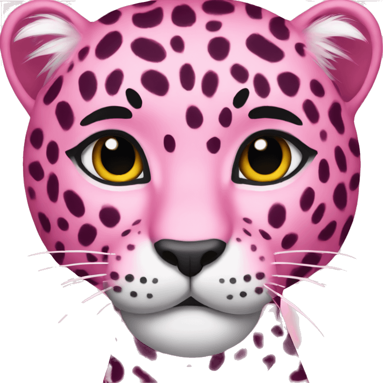 Pink Leopard emoji