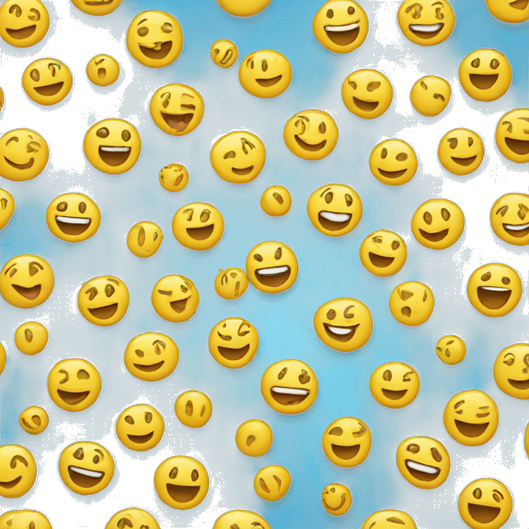 Light blue background with three laughing emoji  emoji