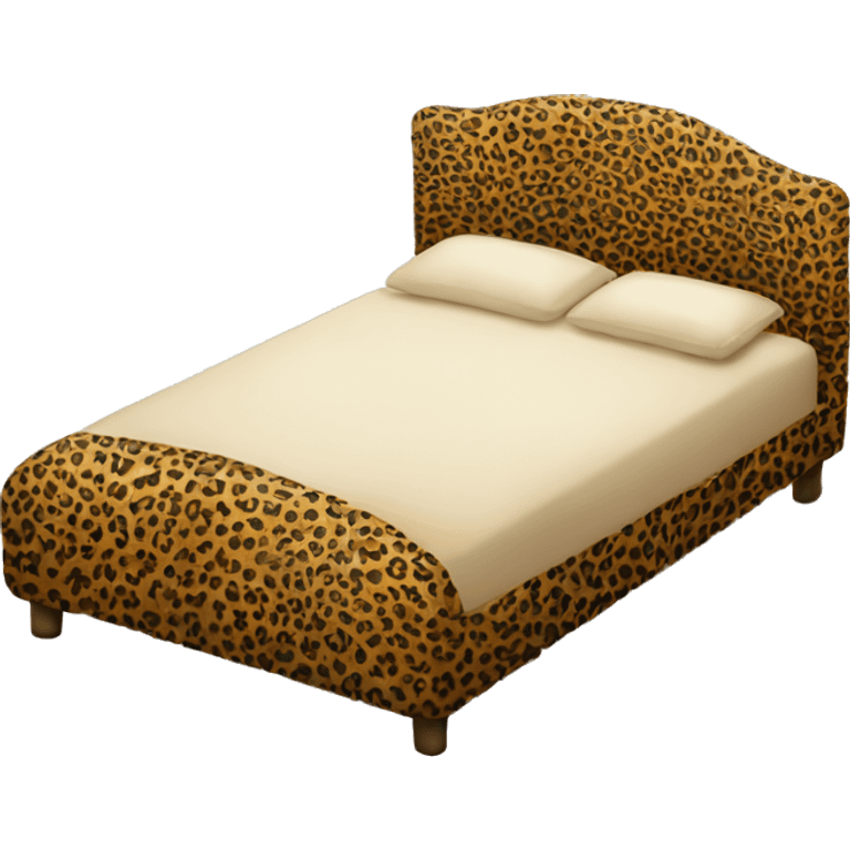 Leopard print bed emoji