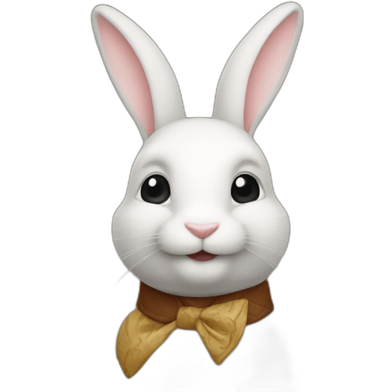 Lapin sur cheval emoji