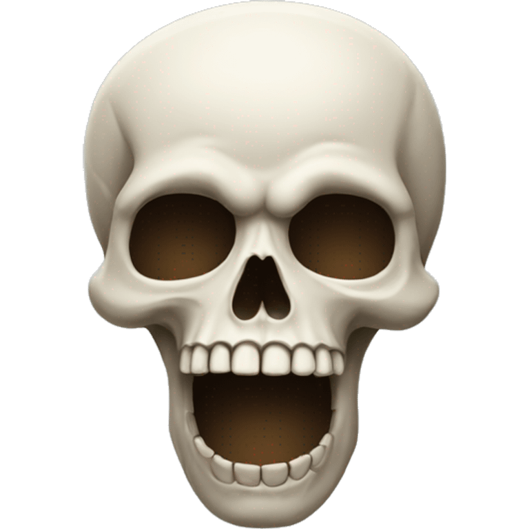 Speaking skull emoji