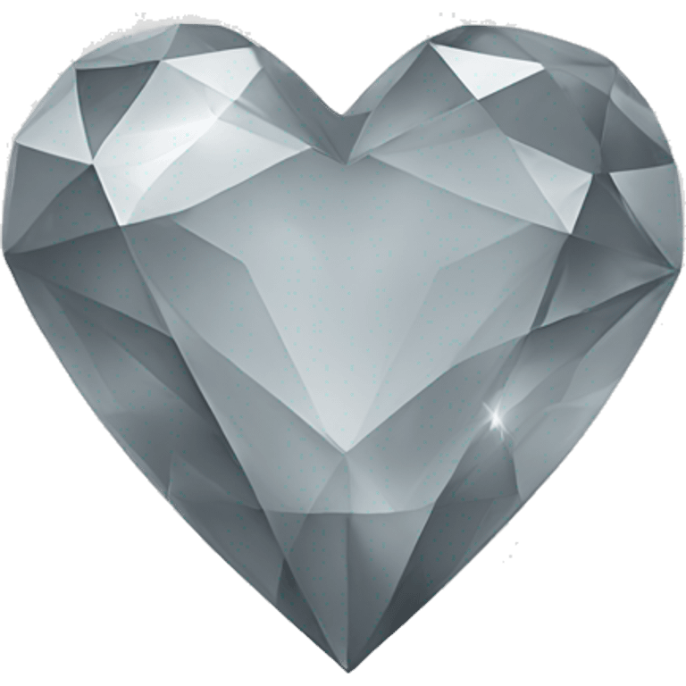 Light gray heart diamond  emoji