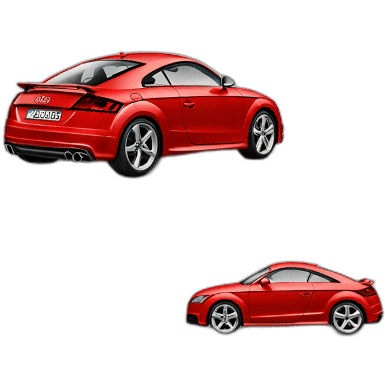 Red Audi TT car emoji