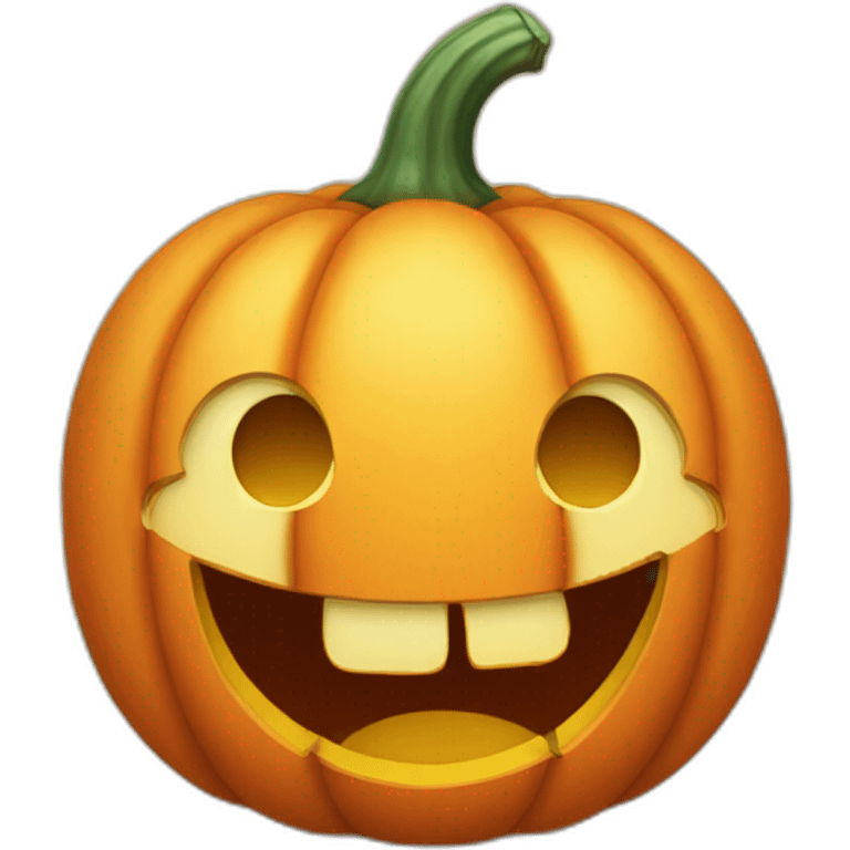 happy pumpkin emoji