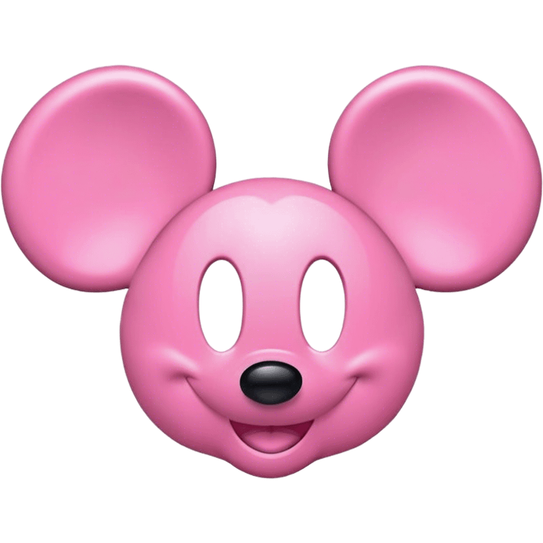 mickey mouse ears pink emoji