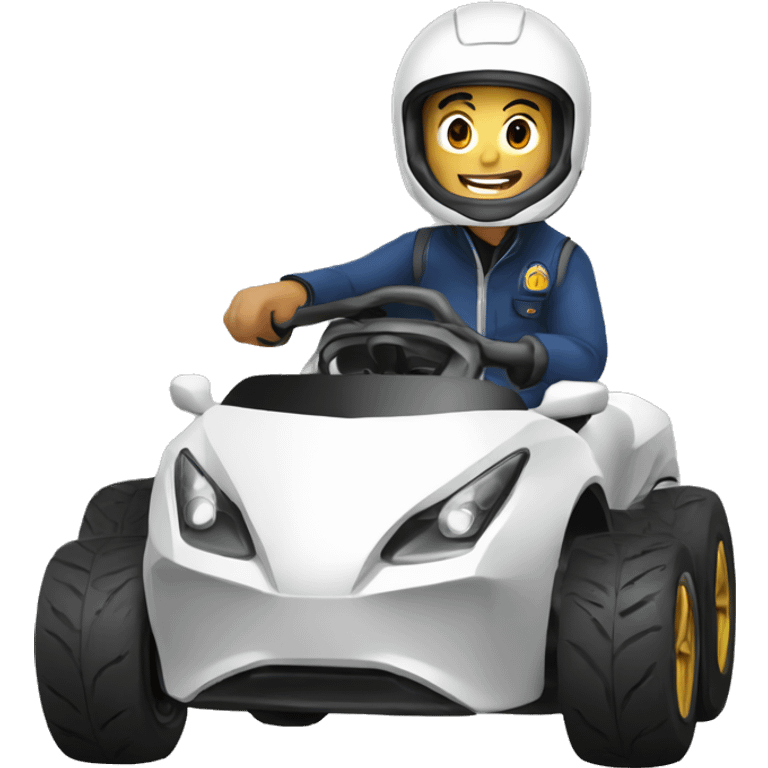 Lorenzo avec une voiture  emoji