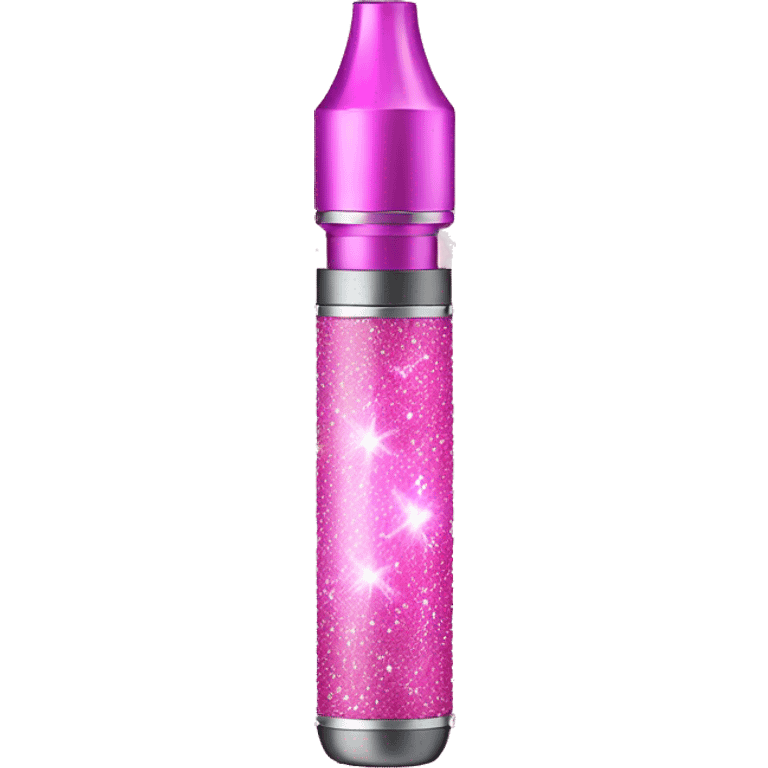 One pink sparkled vape  emoji