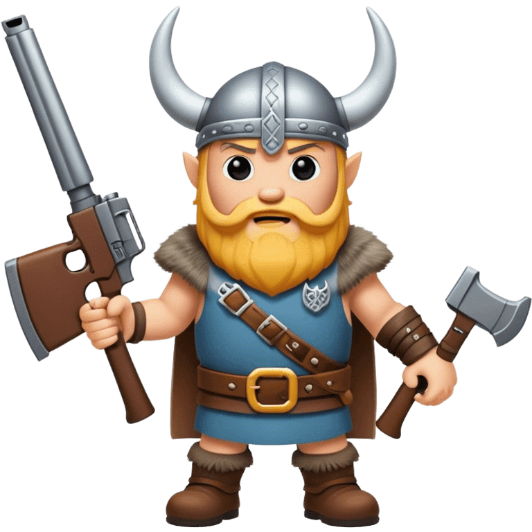 Viking with guns emoji