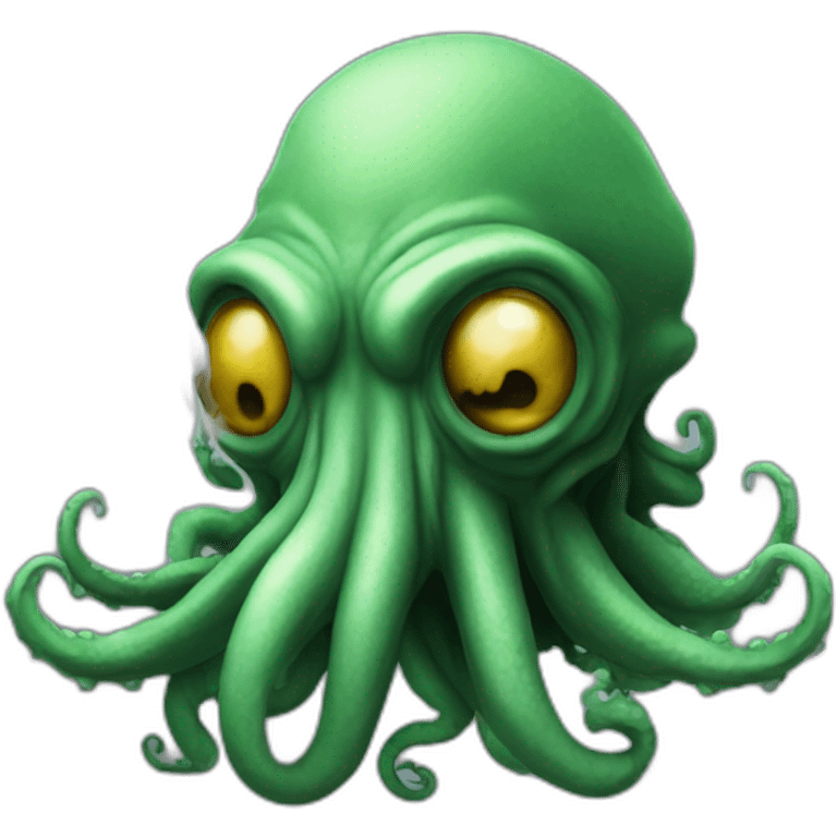 Cthulu smoking emoji