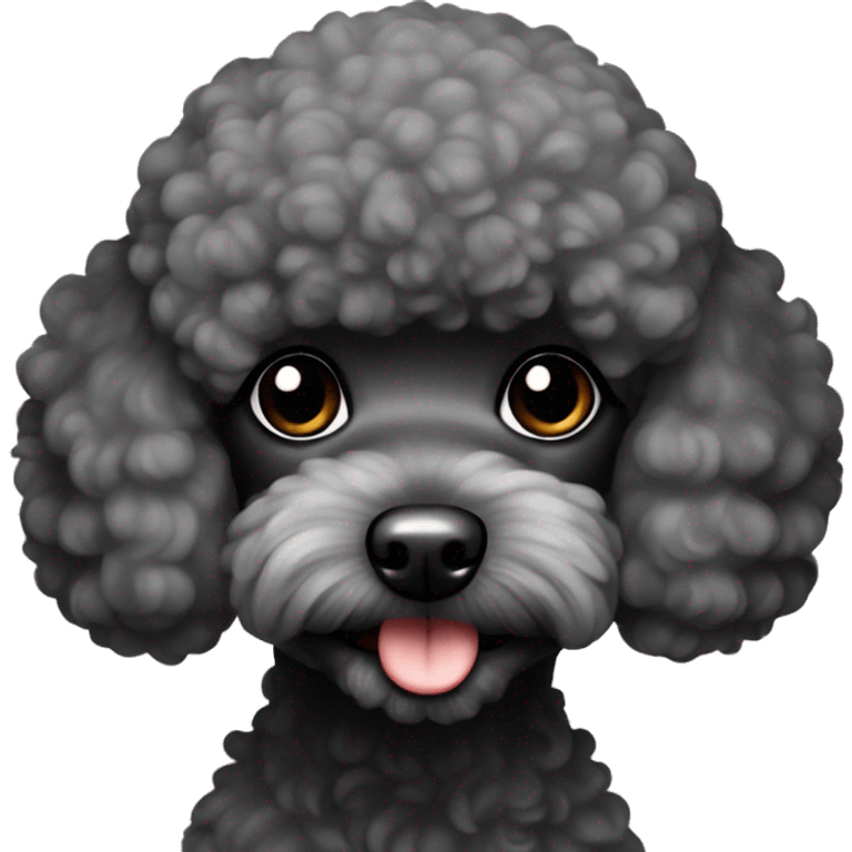 Black toy-poodle  emoji