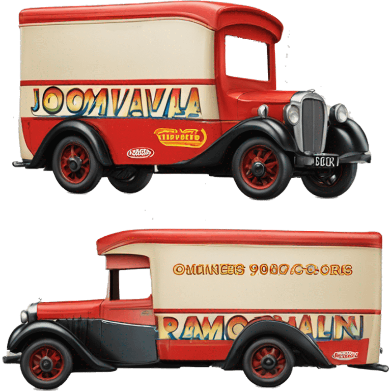 Hot wheels 1949 Jowett Bradford removals lorry  emoji