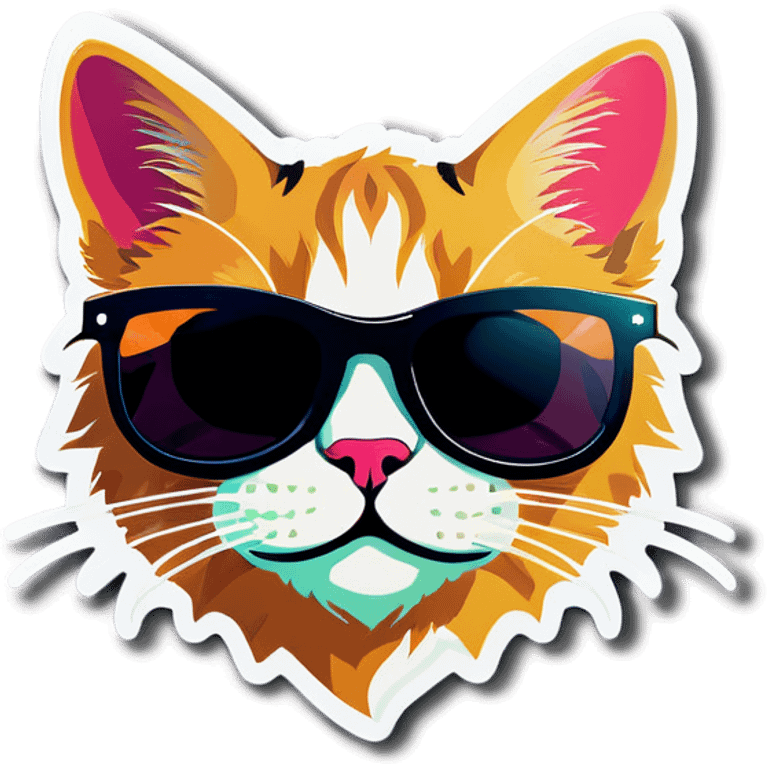 Cat with sunglasses emoji