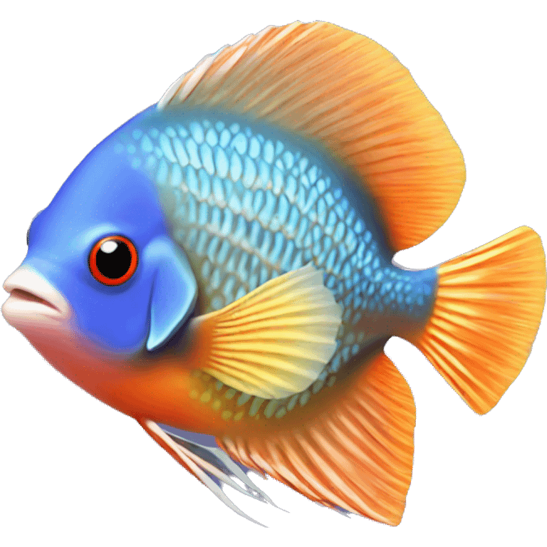 discus pigeon fish emoji