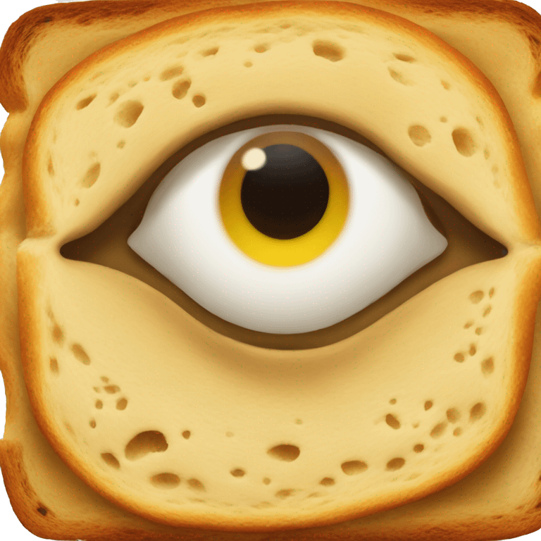 eye in bread emoji