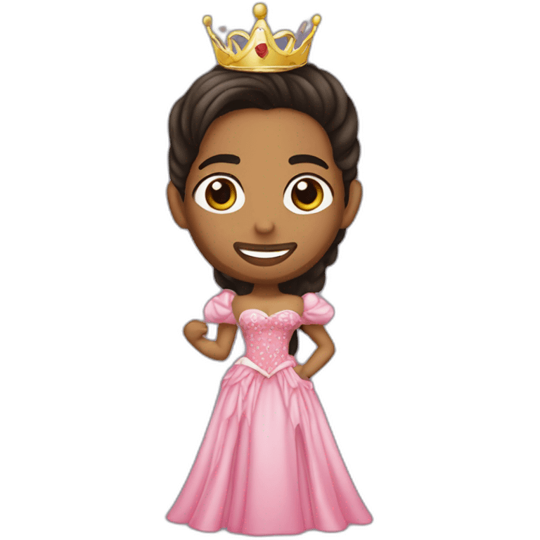 Romeo santos with a princess dress emoji