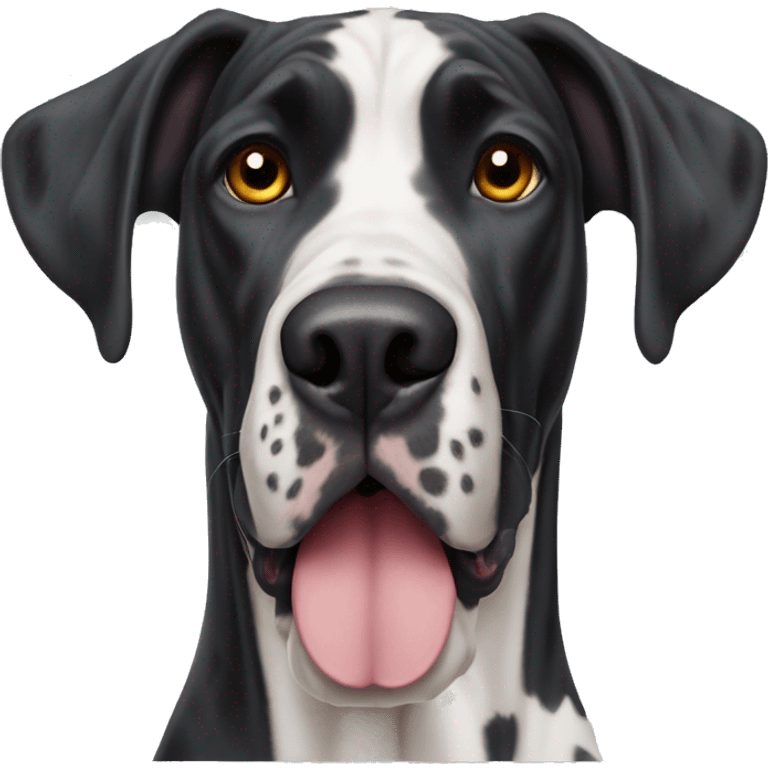 harlequin great dane dog  emoji