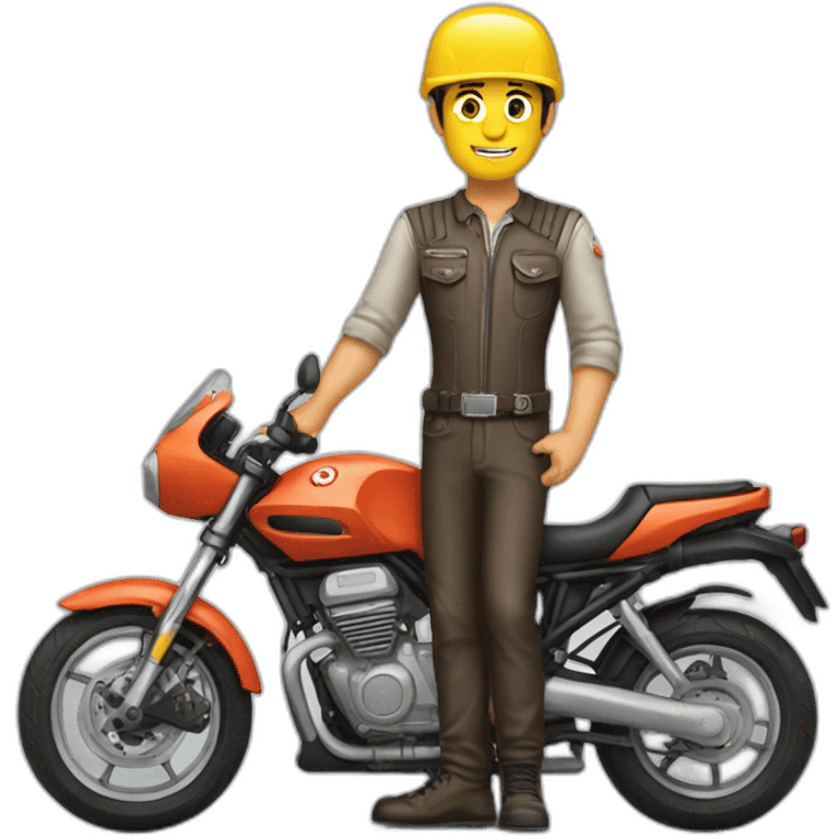 Motorrad-mechaniker emoji