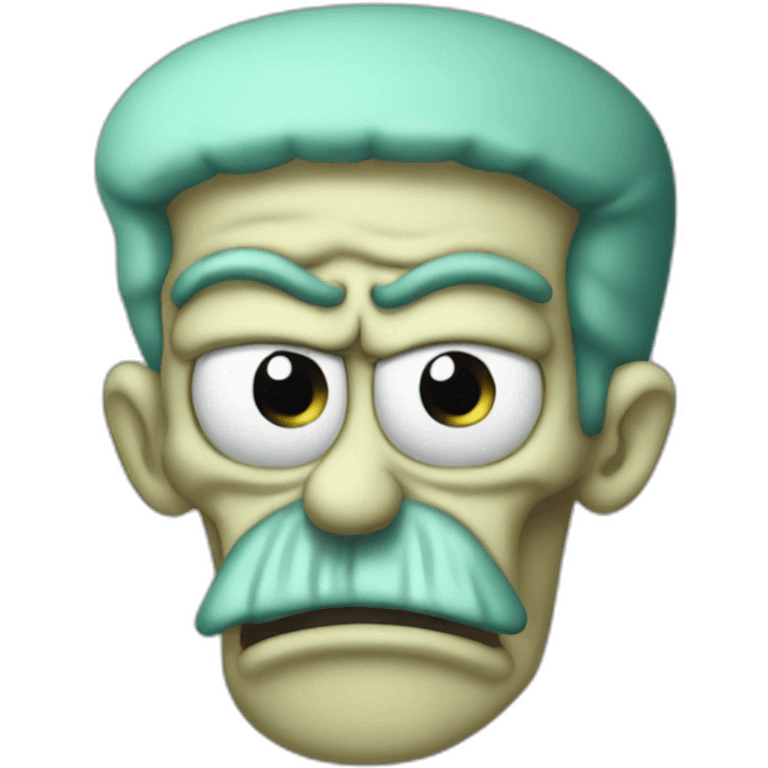 Angry Squidward emoji