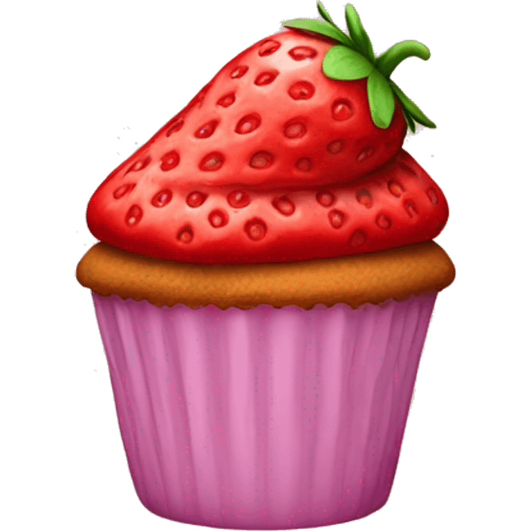 Strawberry muffin  emoji