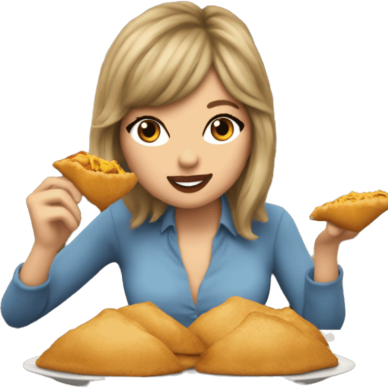 Taylor Swift comiendo empanadas  emoji