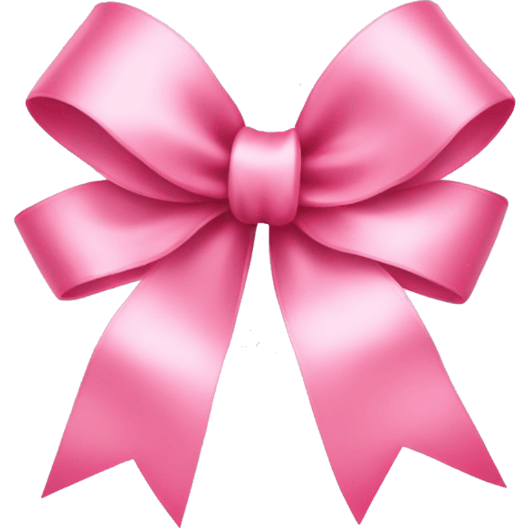 delicate pink ribbon bow emoji