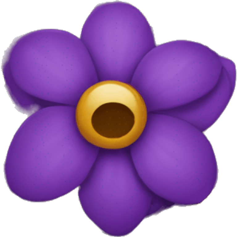 Dark purple flower emoji