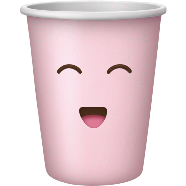 light pink tumbler cup emoji