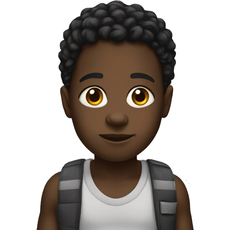  black kid emoji