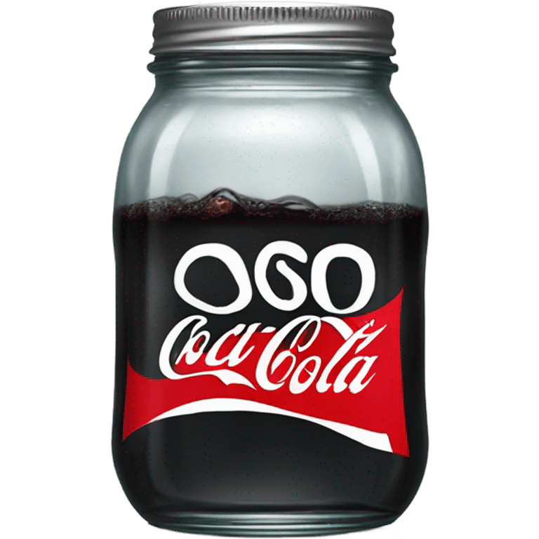 coca cola zero in a mason jar emoji