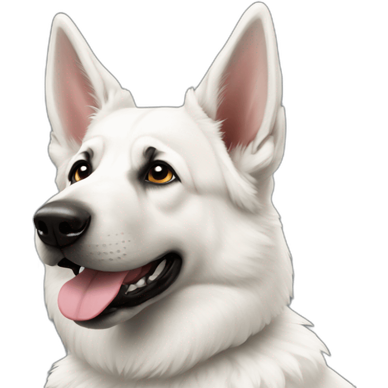 white german shepherd emoji