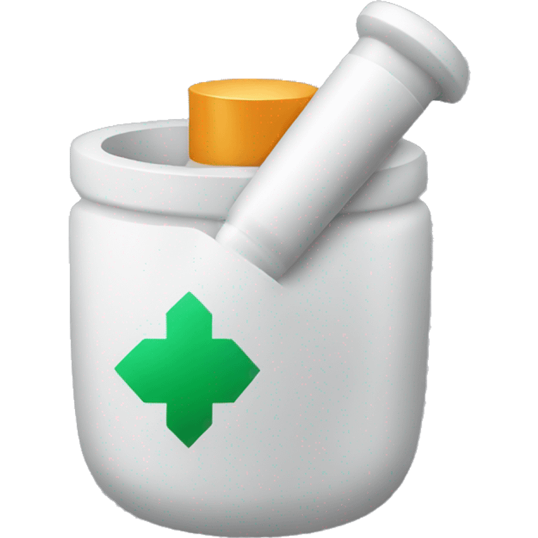 Mortar with medicine emoji