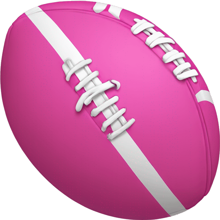 Pink football emoji