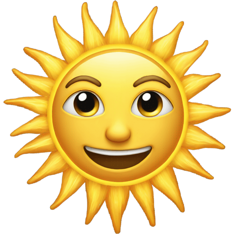 a beautiful and magical sun  emoji