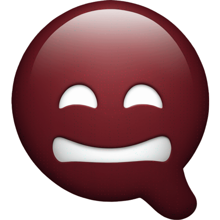 Dark red speech balloon  emoji