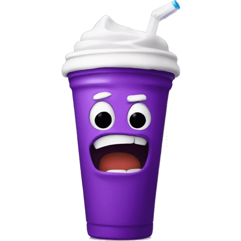 grimace drinking a grimace shake  emoji