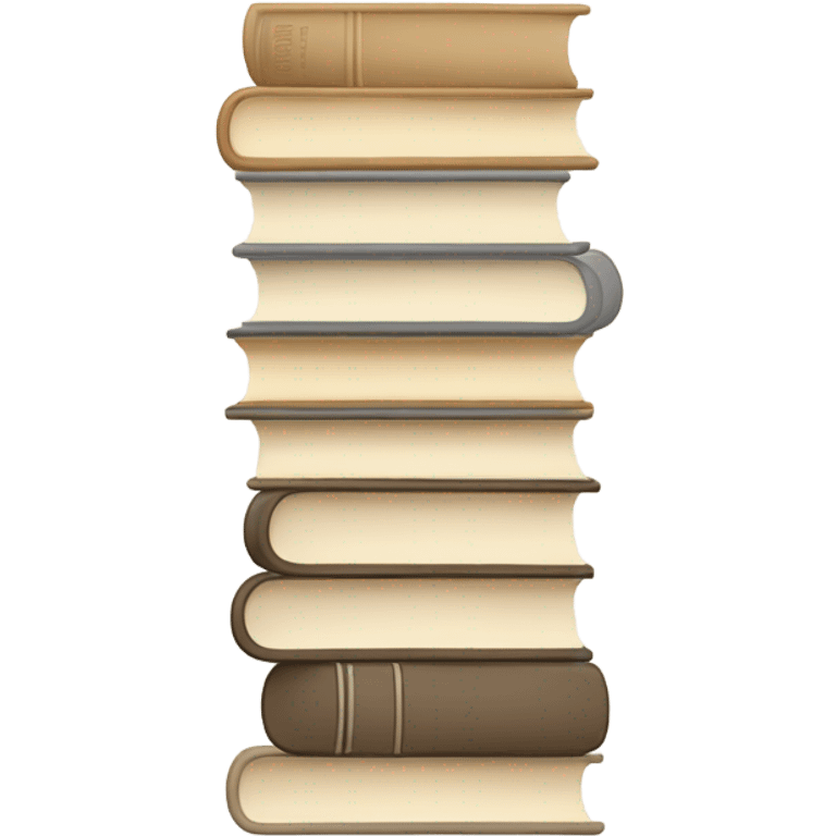 stack of neutral books emoji